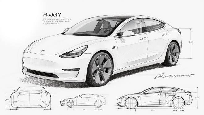 Tesla Model Y Blueprint
